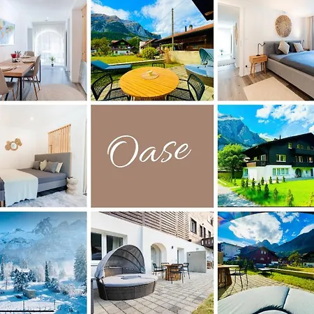 Cute & Cozy Oasis, Private Afternoon Sun Terrace Apartment Kandersteg